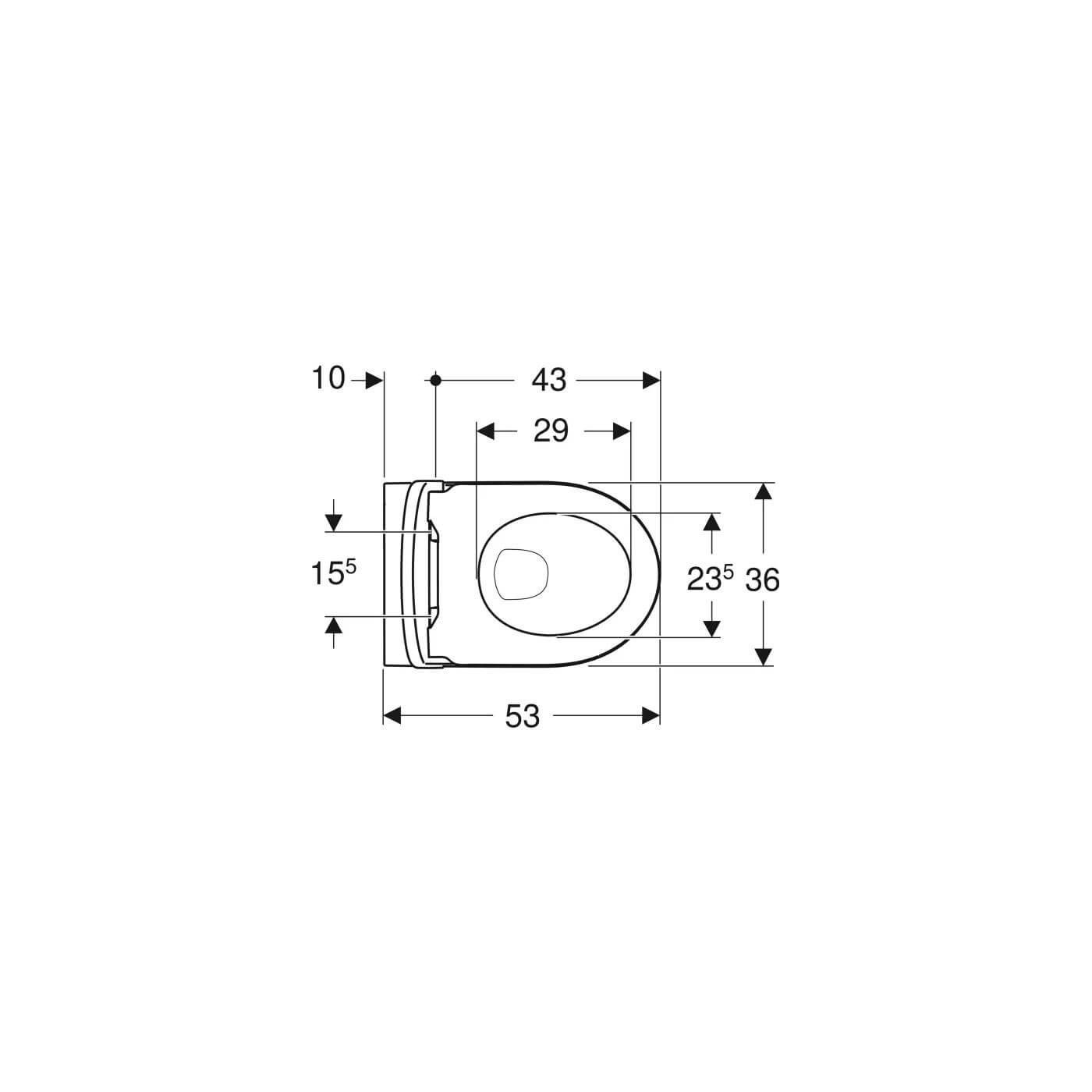 Miska WC Wisząca Rimfree iCon Z Deską Sedesową KeraTect 53x35,5 501.664.00.8 Geberit