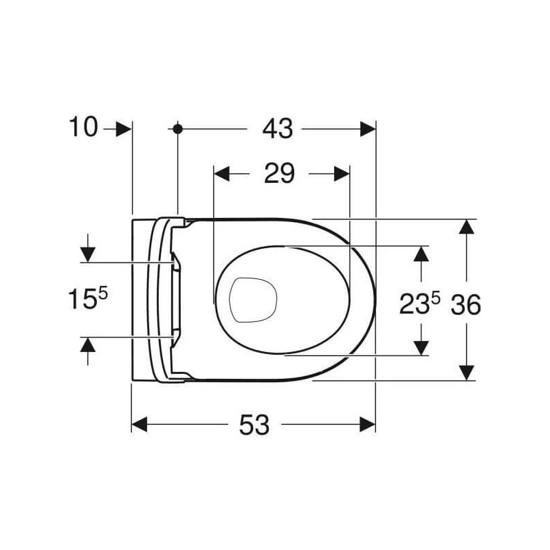 Miska WC Wisząca Rimfree iCon Z Deską Sedesową KeraTect 53x35,5 501.664.00.8 Geberit