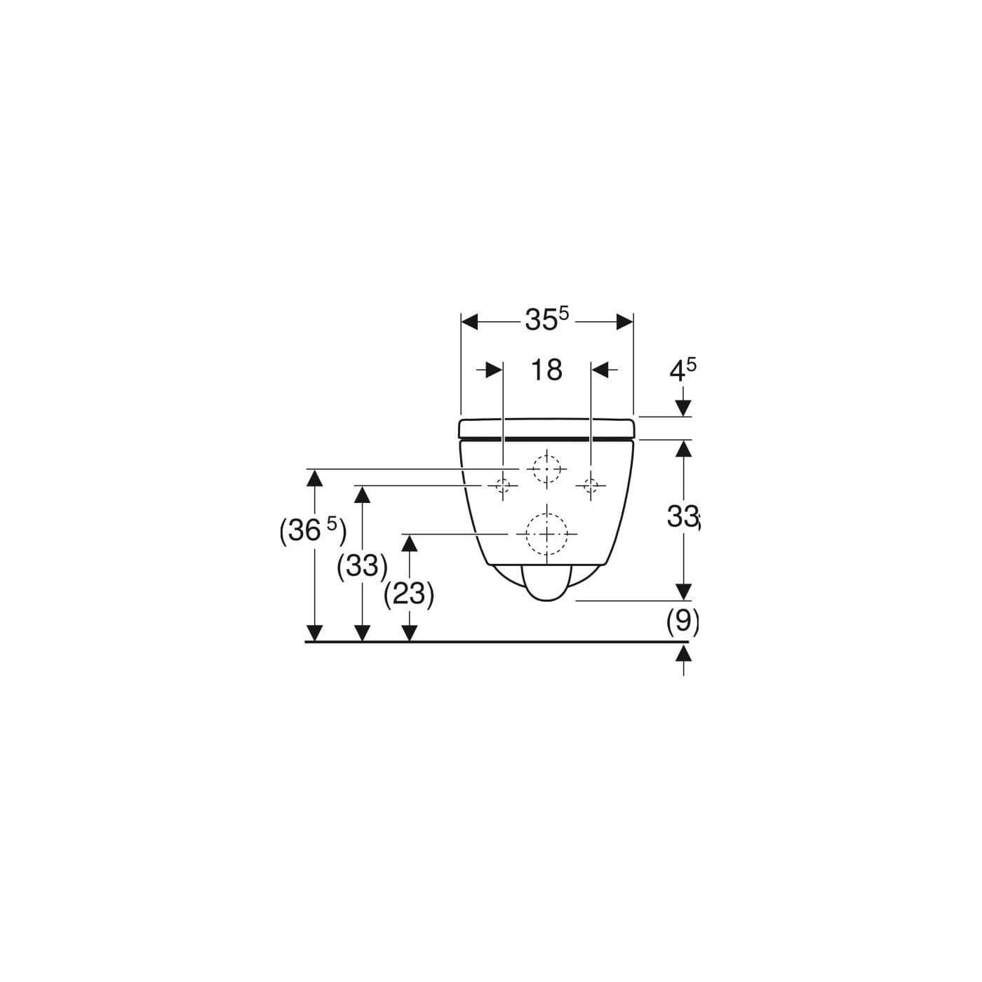 Miska WC Wisząca Rimfree iCon Z Deską Sedesową KeraTect 53x35,5 501.664.00.8 Geberit