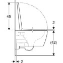Miska WC Wisząca Rimfree iCon Z Deską Sedesową KeraTect 53x35,5 501.664.00.8 Geberit
