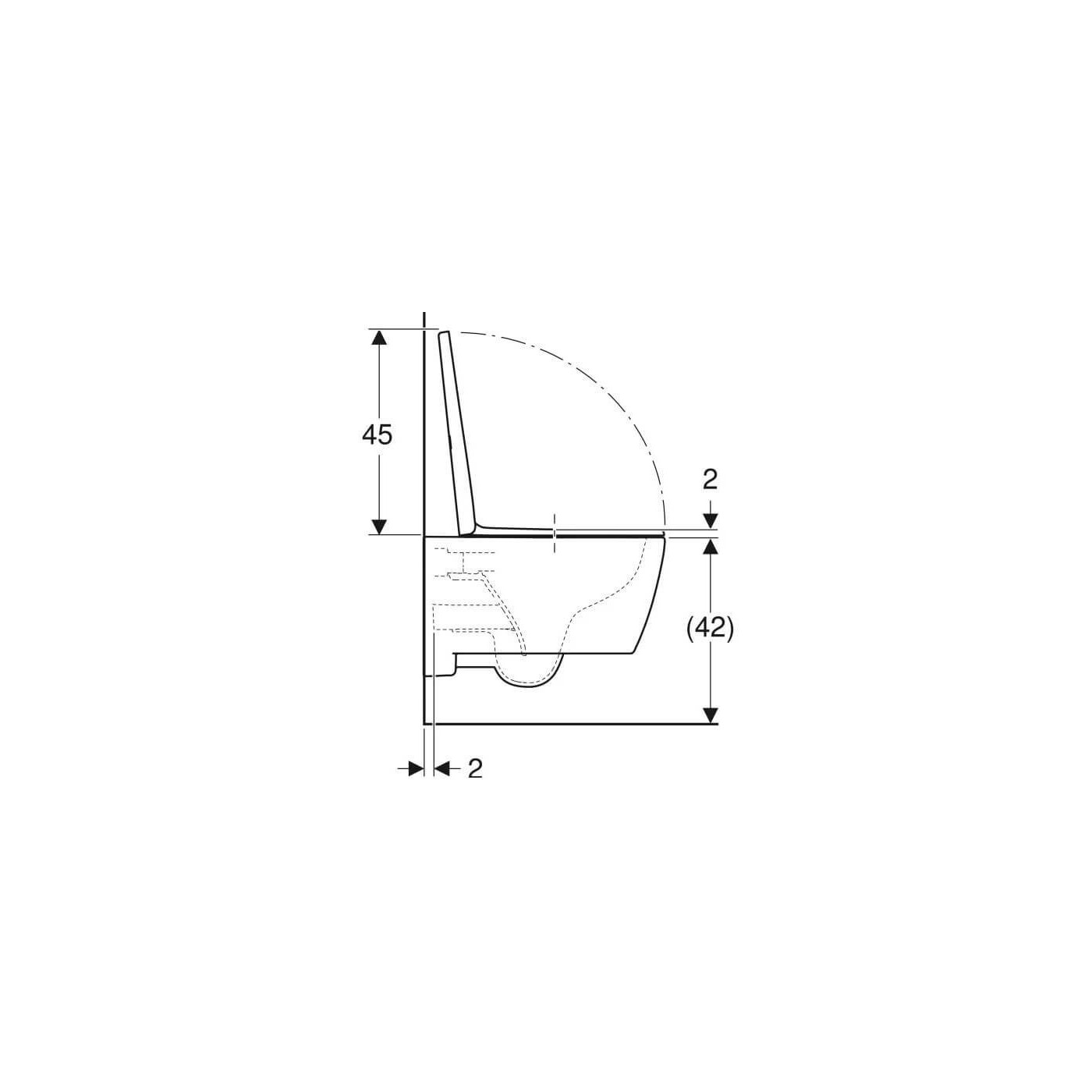 Miska WC Wisząca Rimfree iCon Z Deską Sedesową KeraTect 53x35,5 501.664.00.8 Geberit