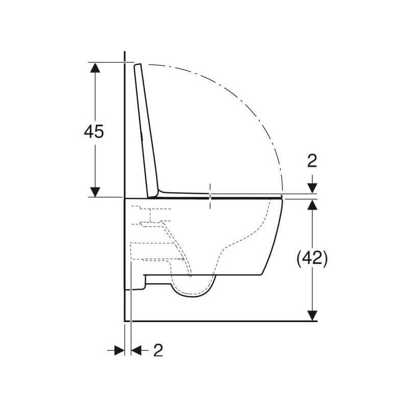 Miska WC Wisząca Rimfree iCon Z Deską Sedesową KeraTect 53x35,5 501.664.00.8 Geberit