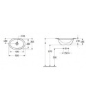 Umywalka Podblatowa Loop & Friends Z Przelewem Weiss Alpin 4A530001 Villeroy&Boch