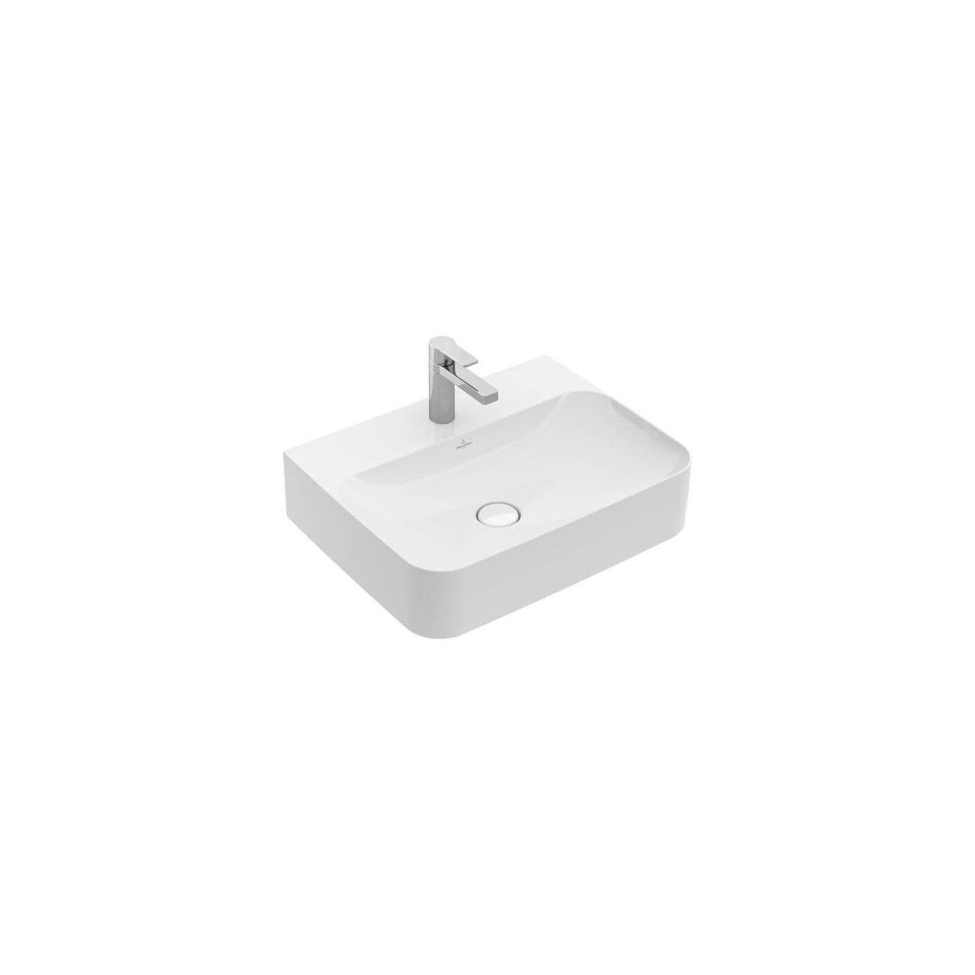Umywalka Wisząca Finion Z Powłoką CeramicPlus Alpin Weiss 60x47 416861R1 Villeroy&Boch
