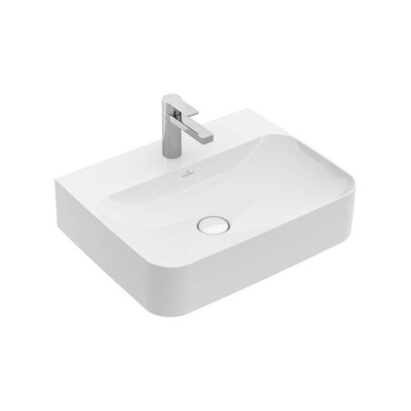 Umywalka Wisząca Finion Z Powłoką CeramicPlus Alpin Weiss 60x47 416861R1 Villeroy&Boch
