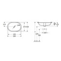 Umywalka Podblatowa Architectura Weiss Alpin 57x37,5x17,5 5A7661R1 Villeroy&Boch