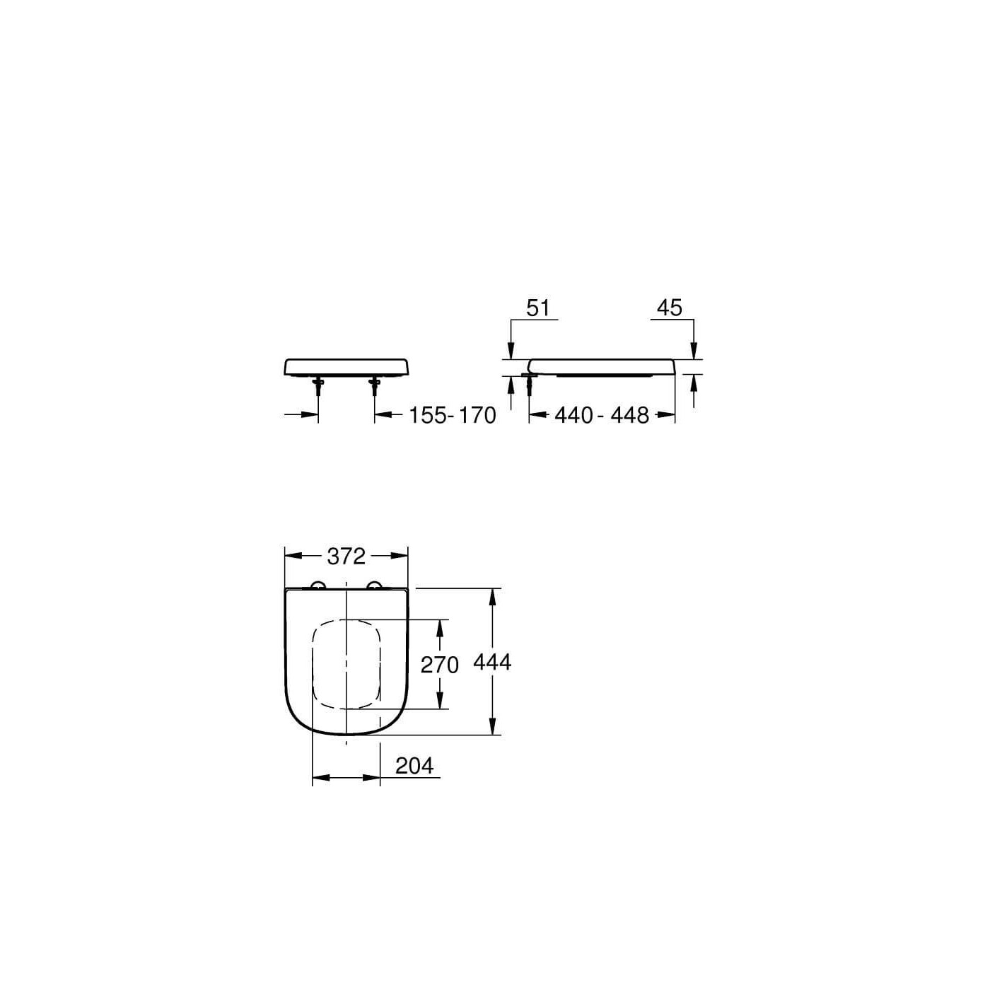 Deska Sedesowa Wolnoopadająca Euro Ceramic 39330002 Grohe