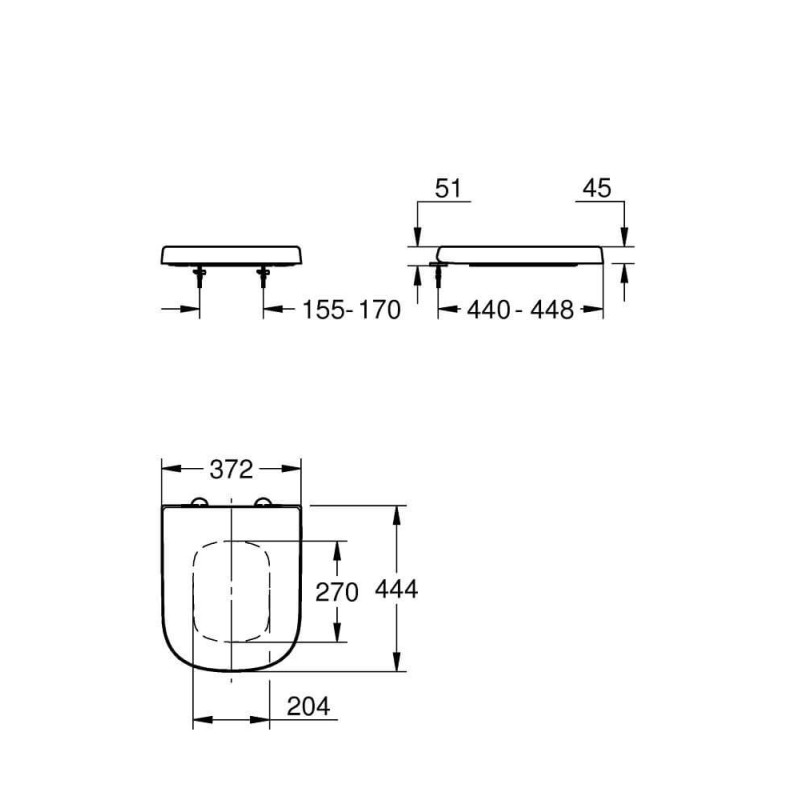 Deska Sedesowa Wolnoopadająca Euro Ceramic 39330002 Grohe