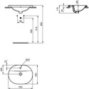 Umywalka Wpuszczana W Blat Connect 55x43 Biały E503901 Ideal Standard