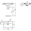Umywalka Wpuszczana W Blat Connect 58x42 Biały E504401 Ideal Standard
