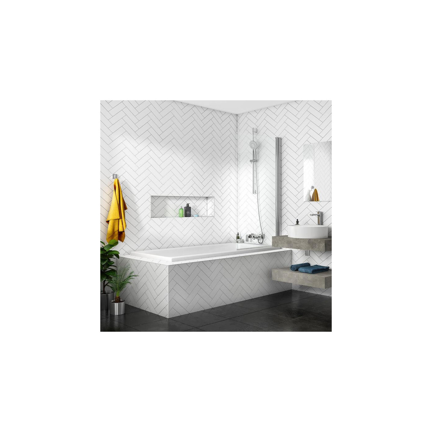 Umywalka Nablatowa Strada II 38x38 Biały T292901 Ideal Standard