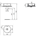 Umywalka Nablatowa Strada II 38x38 Biały T292901 Ideal Standard