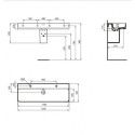 Umywalka Ścienna Strada II 120x43 Biały T364801 Ideal Standard