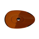 Umywalka Nablatowa Neya 60x35x15 Earth Rust UMN-60-ERB Besco