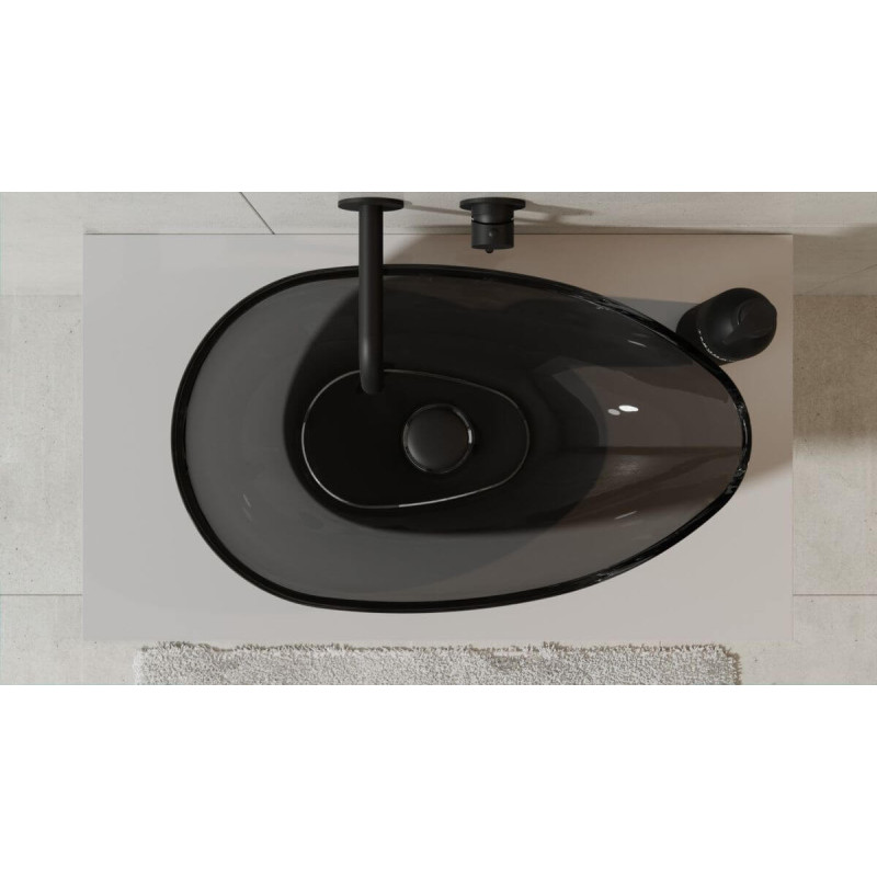 Umywalka Nablatowa Neya 60x35x15 Carbon Grey UMN-60-CGB Besco