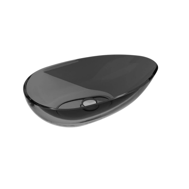 Umywalka Nablatowa Neya 60x35x15 Carbon Grey UMN-60-CGW Besco