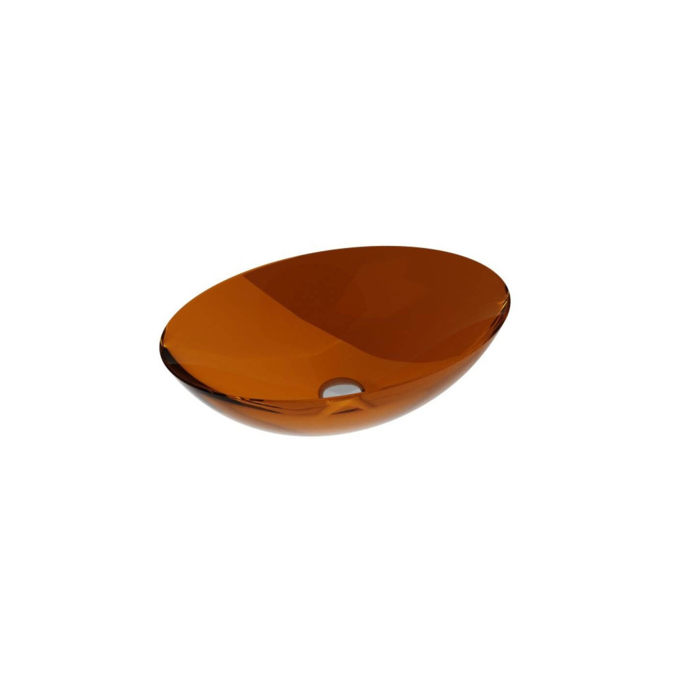 Umywalka Nablatowa Anya 50x35x15 Earth Rust UMA-50-ERB Besco
