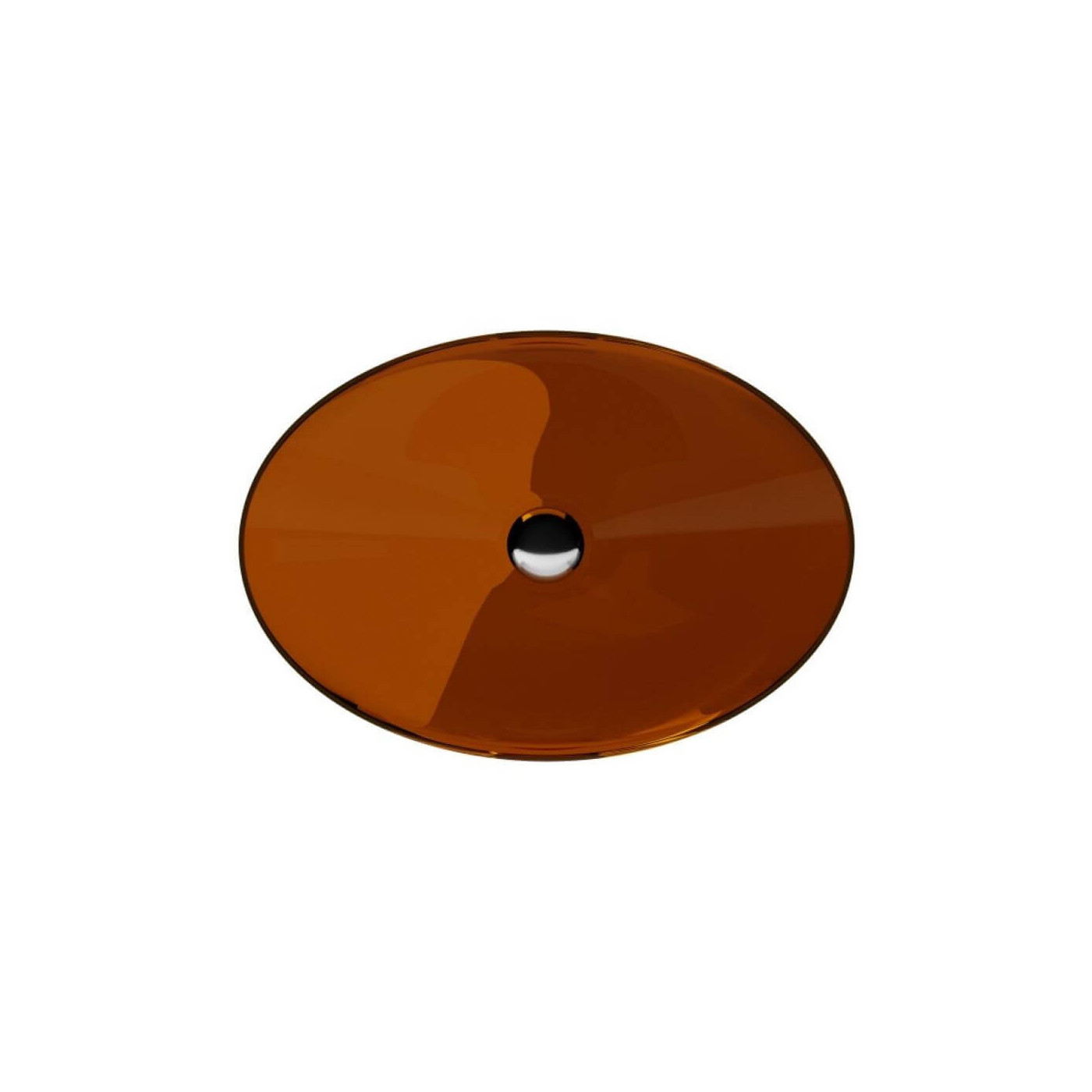 Umywalka Nablatowa Anya 50x35x15 Earth Rust UMA-50-ERB Besco