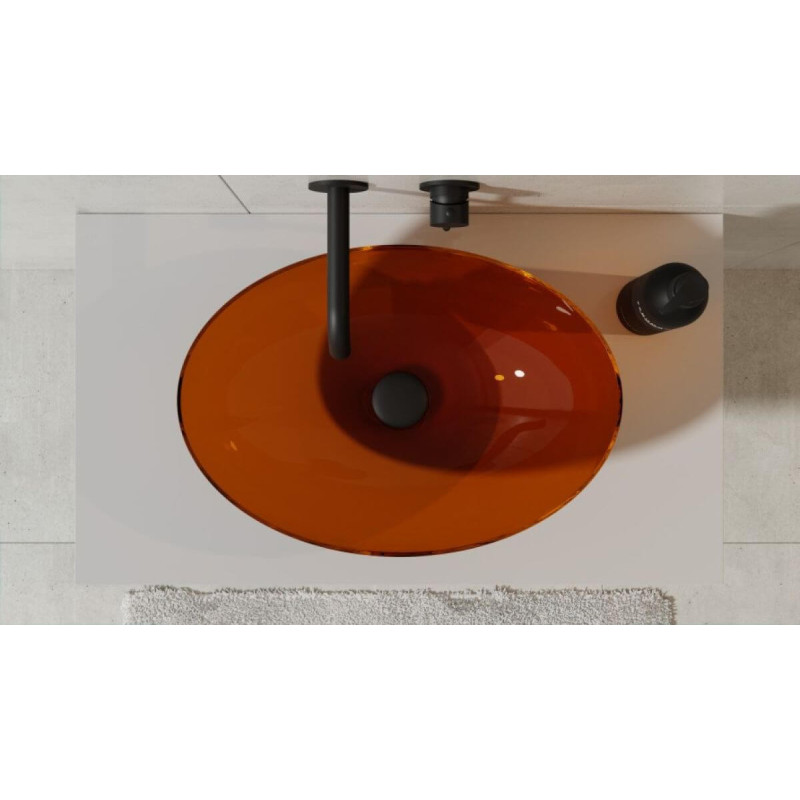 Umywalka Nablatowa Anya 50x35x15 Earth Rust UMA-50-ERW Besco