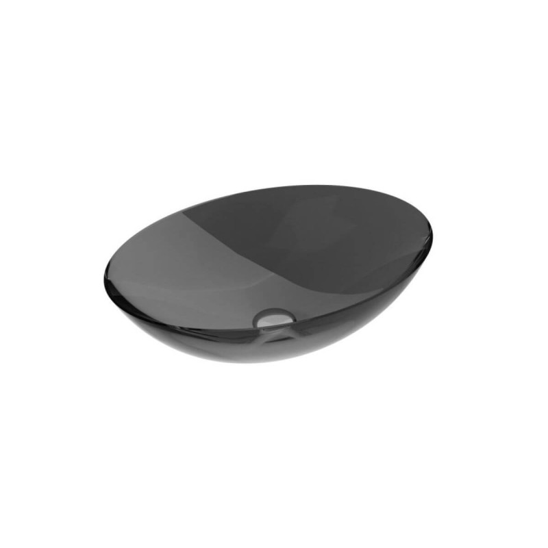Umywalka Nablatowa Anya 50x35x15 Carbon Grey UMA-50-CGB Besco