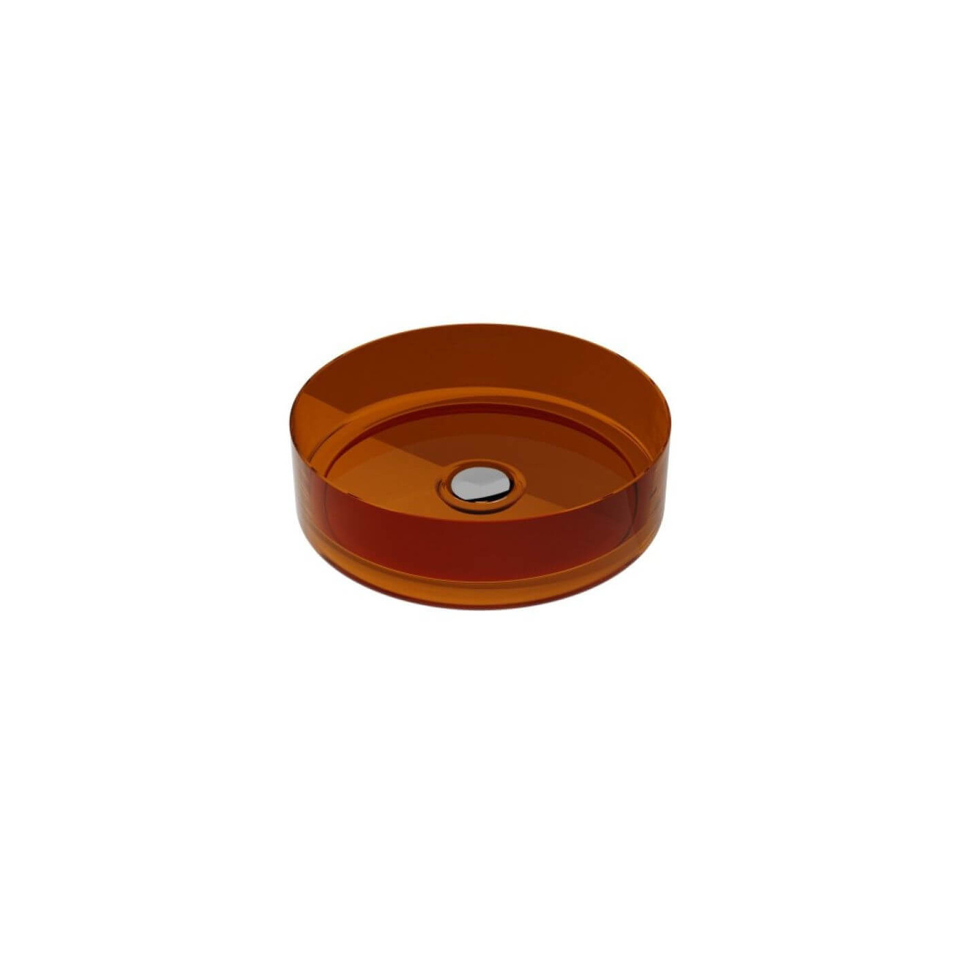 Umywalka Nablatowa Enya 36x36x10 Earth Rust UME-36-ERC Besco