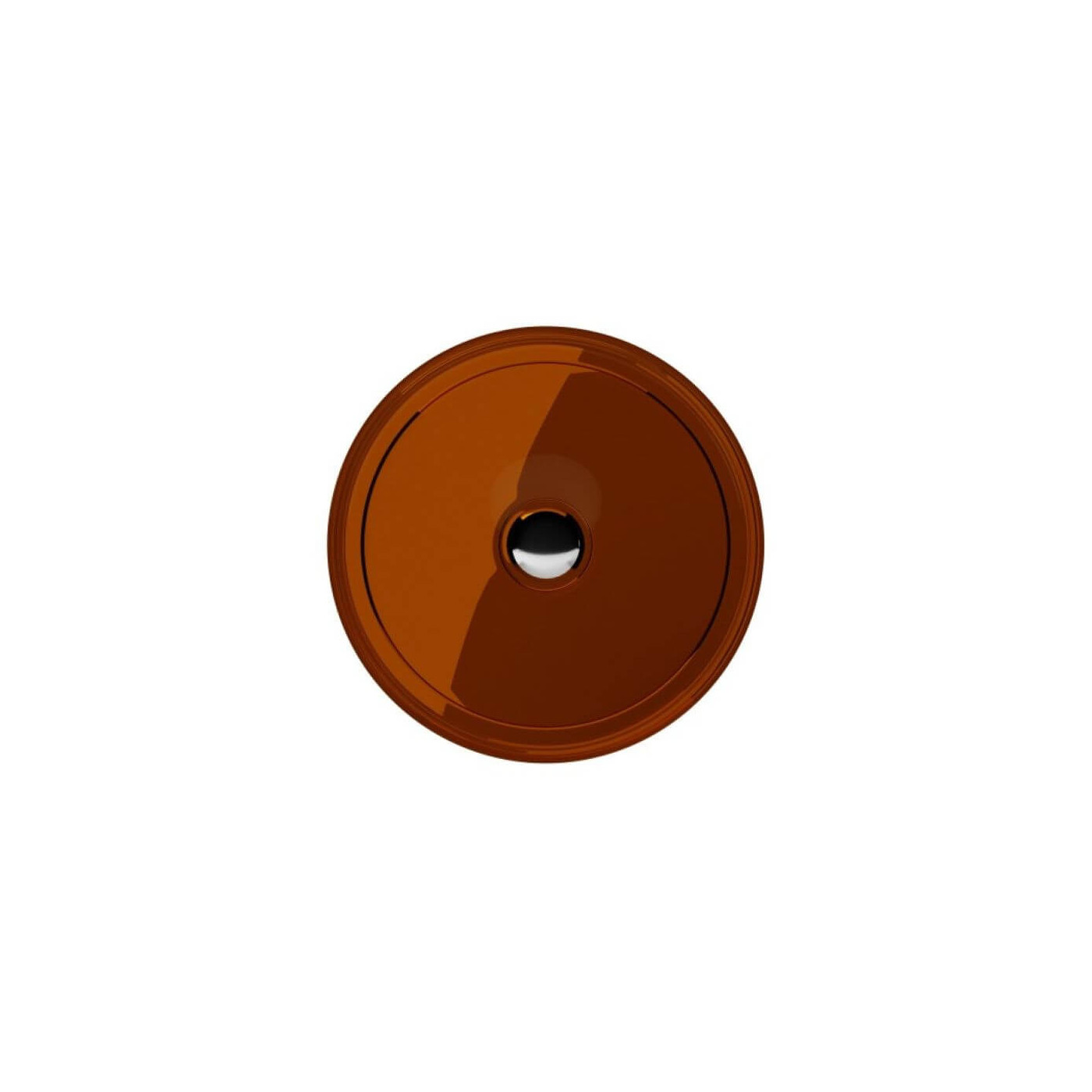 Umywalka Nablatowa Enya 36x36x10 Earth Rust UME-36-ERC Besco