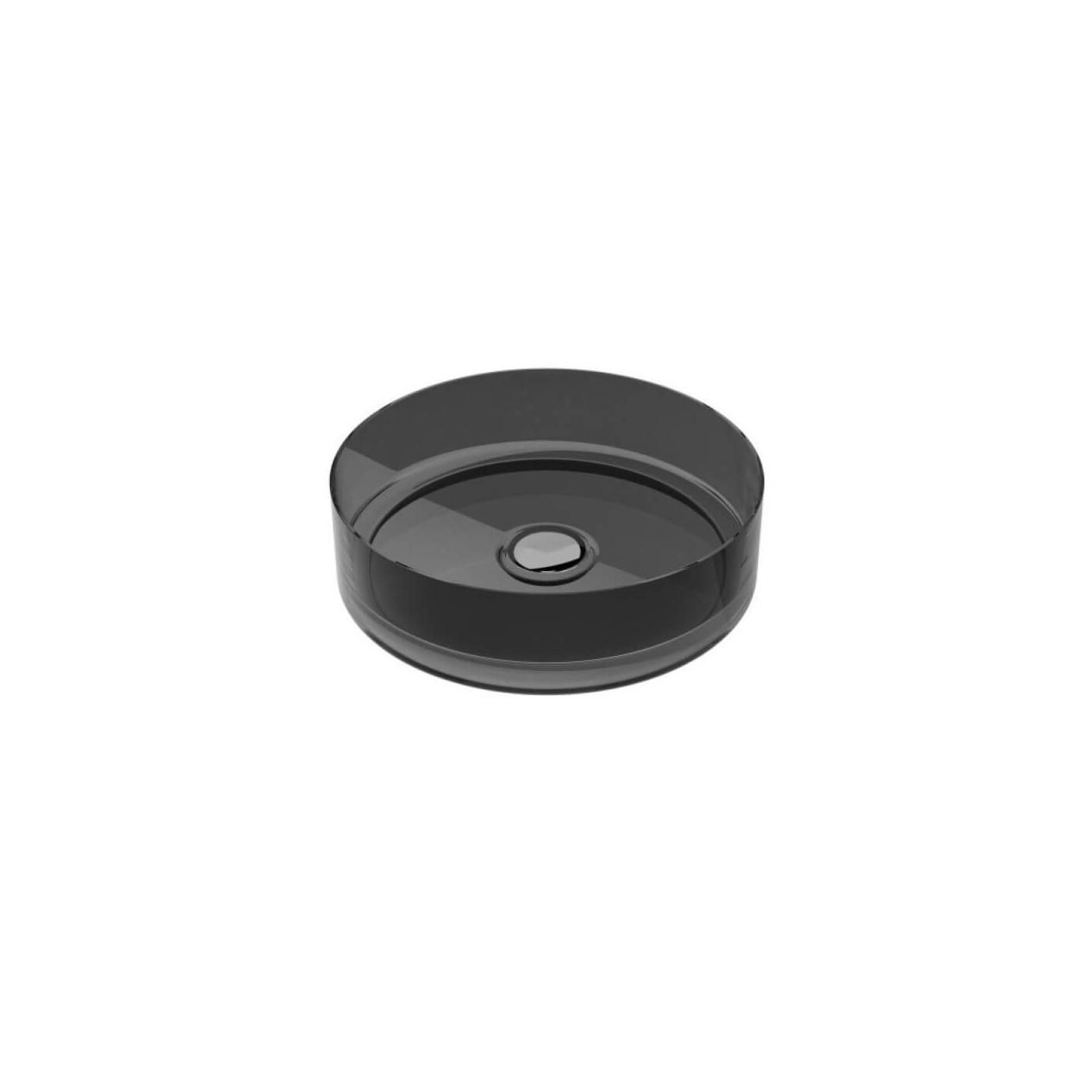 Umywalka Nablatowa Enya 36x36x10 Carbon Grey UME-36-CGB Besco