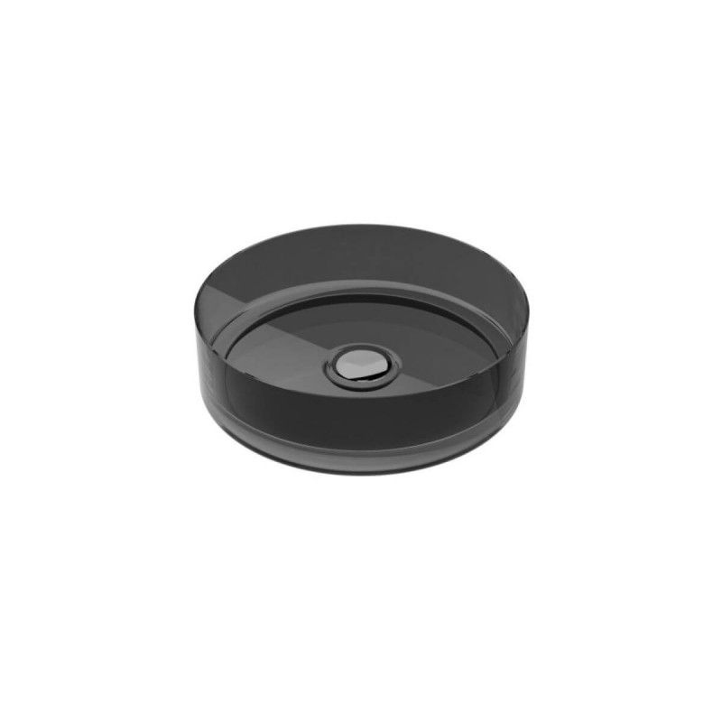 Umywalka Nablatowa Enya 36x36x10 Carbon Grey UME-36-CGW Besco