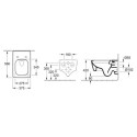 Miska WC Wisząca Memento 2.0 CeramicPlus Pure Black 4633R0R7 Villeroy&Boch