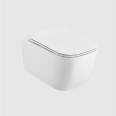 Miska WC Wisząca Bezrantowa Z Deską Wolnoopadającą Biały Połysk CEEX.1609.495.WH Excellent