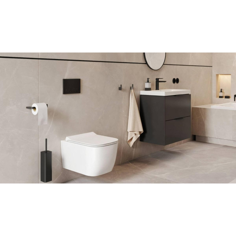 Miska WC Wisząca Bezrantowa Z Deską Wolnoopadającą Biały Połysk CEEX.1609.495.WH Excellent