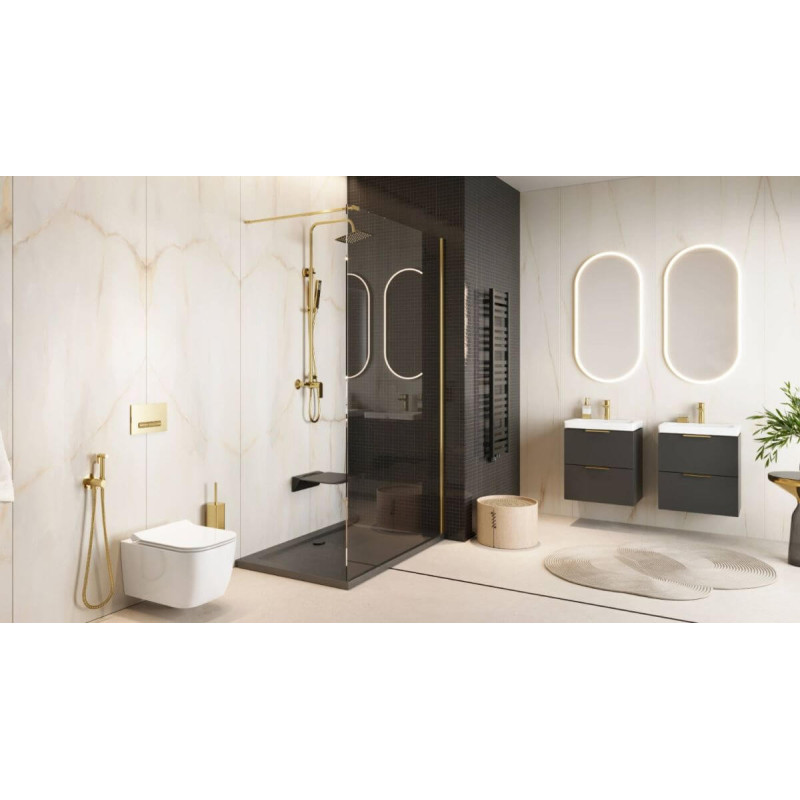 Miska WC Wisząca Bezrantowa Z Deską Wolnoopadającą Biały Połysk CEEX.1609.495.WH Excellent