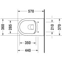 Miska WC Wisząca Rimless Me By Starck 37x57 Biały 2529090000 Duravit