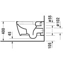 Miska WC Wisząca Rimless Me By Starck 37x57 Biały 2529090000 Duravit