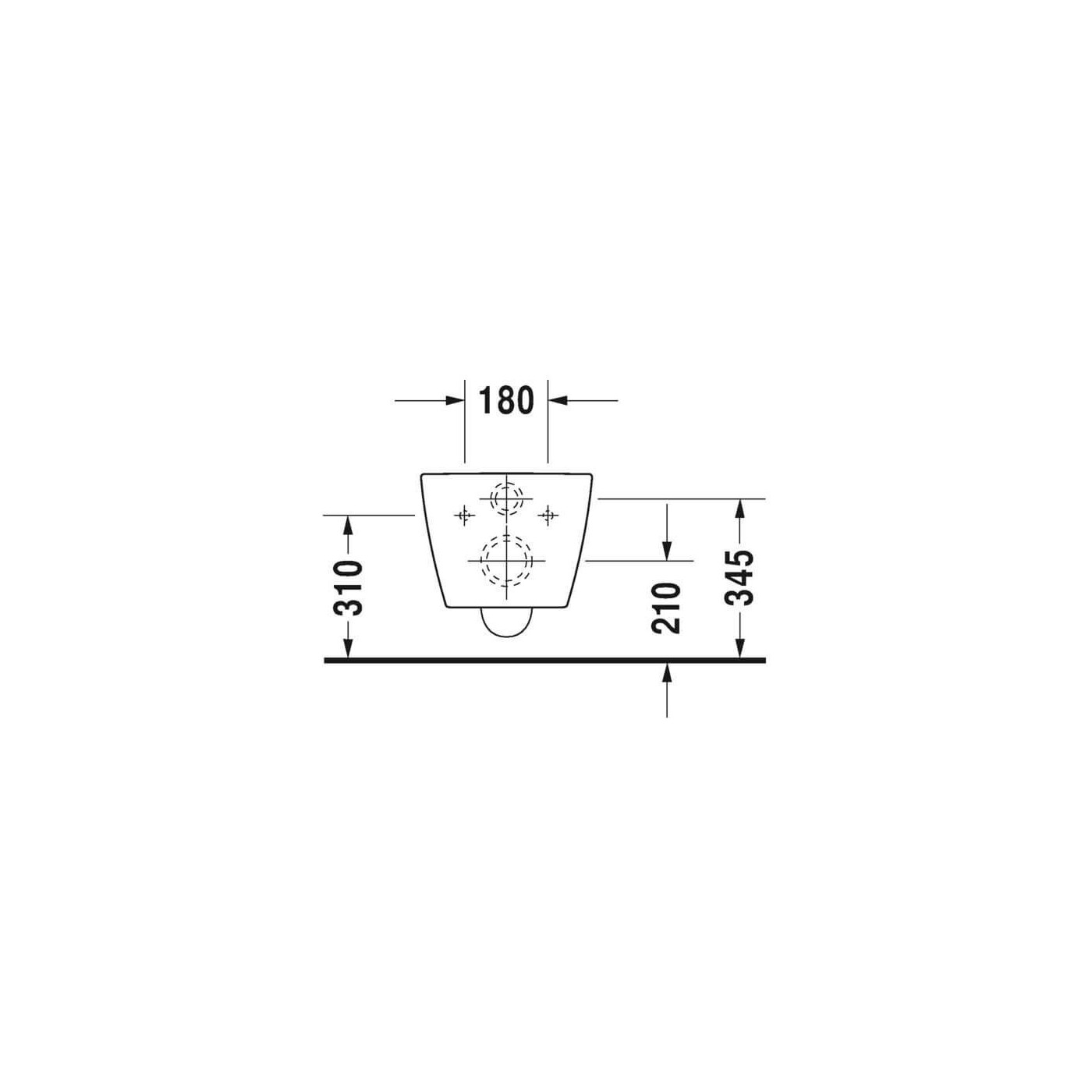 Miska WC Wisząca Rimless Me By Starck 37x57 Biały 2529090000 Duravit
