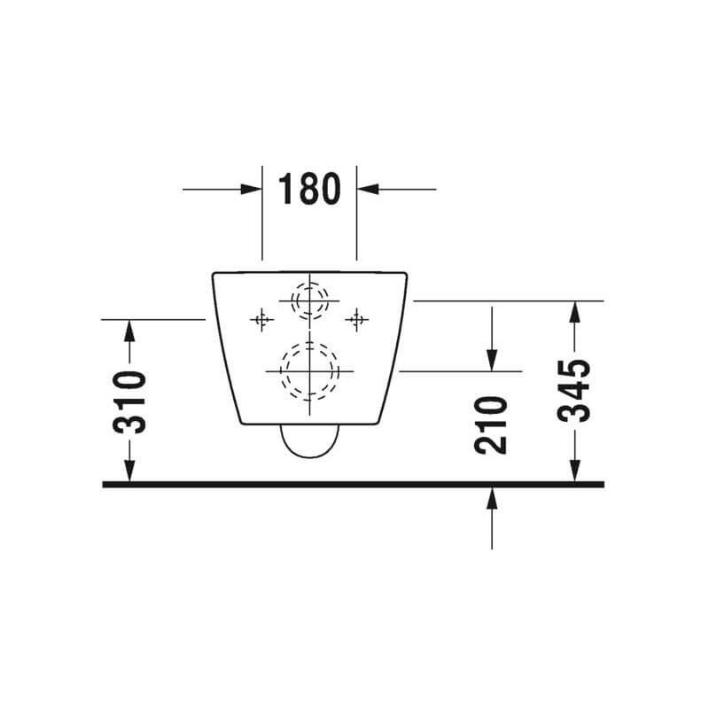 Miska WC Wisząca Rimless Me By Starck 37x57 Biały 2529090000 Duravit