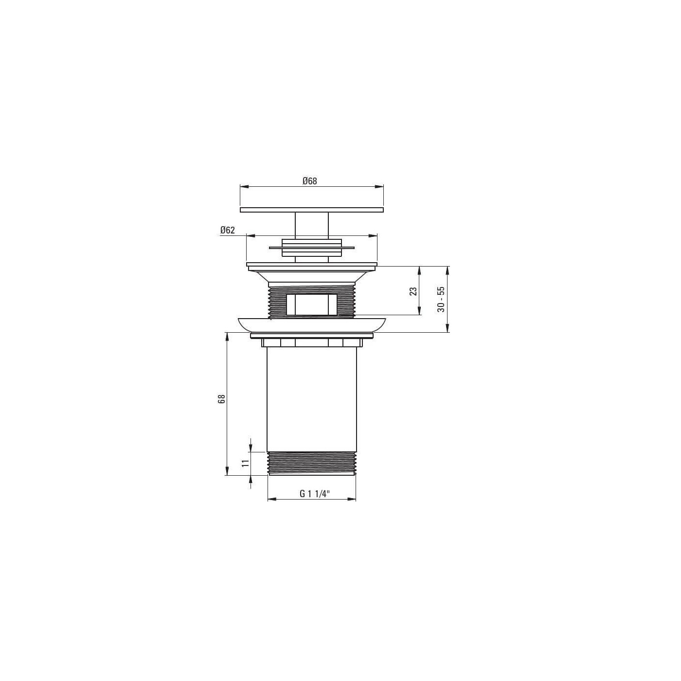 Korek Uniwersalny Titanium NHC_D10U Deante