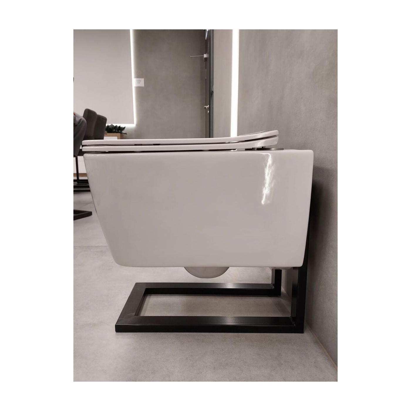 Miska WC Podwieszana Bezrantowa z Deską Wolnoopadająca LEX 1.0 49,5x35 1148 Emporia