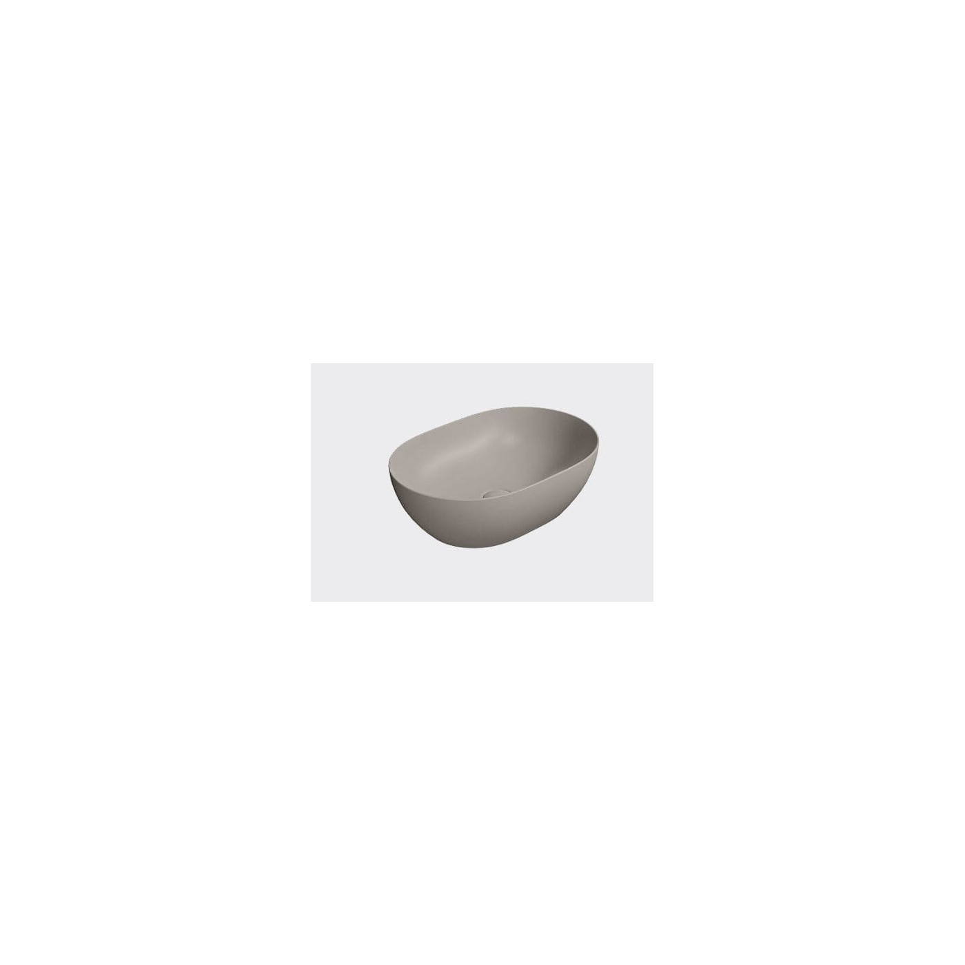 Umywalka Nablatowa Pura 50x35 Tortora Mat 886005 Gsi