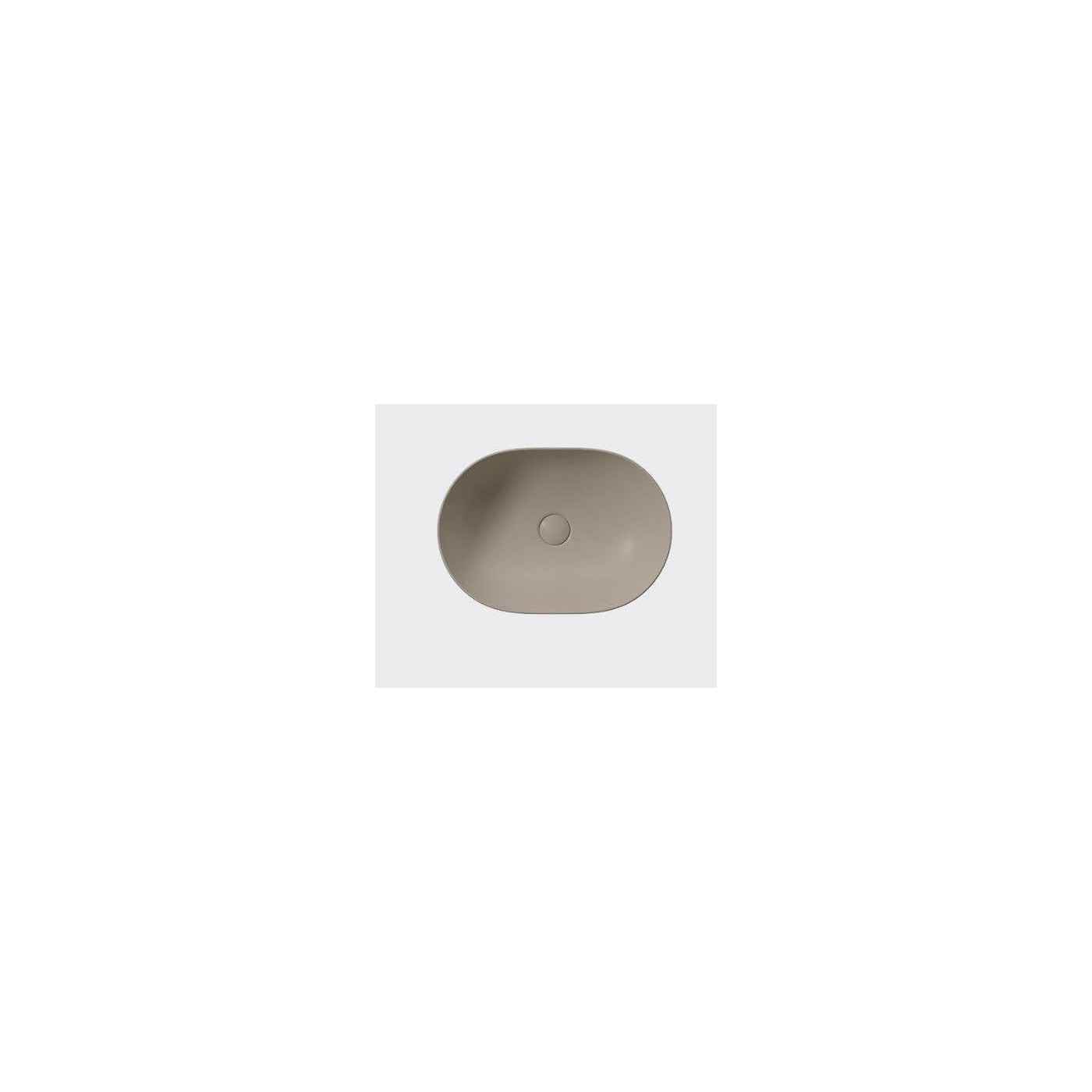 Umywalka Nablatowa Pura 50x35 Tortora Mat 886005 Gsi
