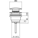 Korek Klik-Klak Simple Chrom 13454010 Tres