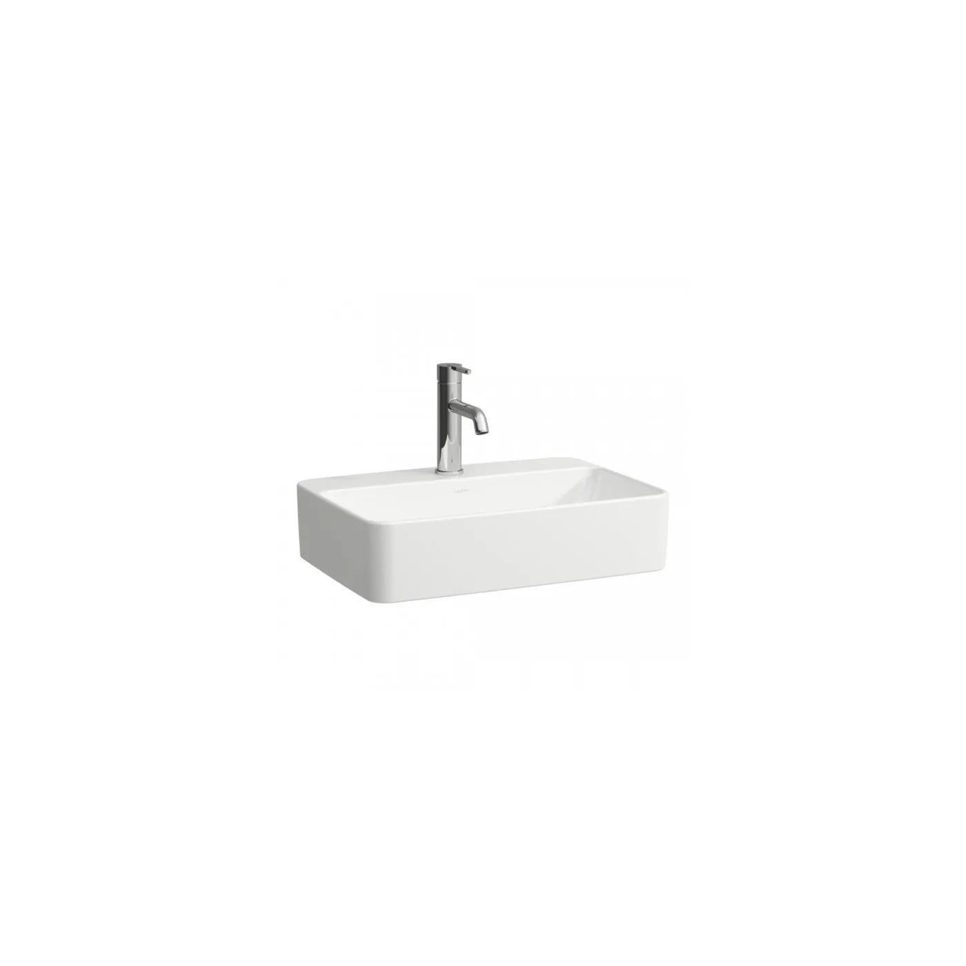 Umywalka Nablatowa Prostokątna Z Półką Na Baterię 550x380 mm Savoy Biały H8169450001111 Laufen