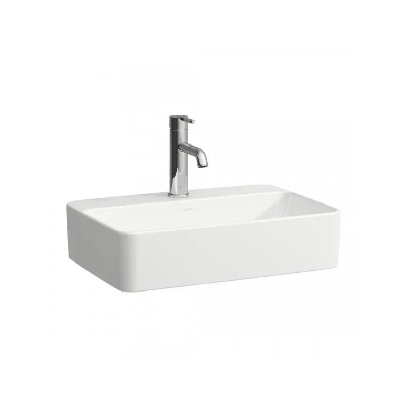 Umywalka Nablatowa Prostokątna Z Półką Na Baterię 550x380 mm Savoy Biały H8169450001111 Laufen