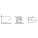 Bidet Wiszący Nox 1.0 48,5x36 Biały B0114 Emporia