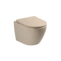 Miska WC Nox 1.0 Z Deską Wolnoopadającą Slim Beżowy Mat 0114-MDB Emporia