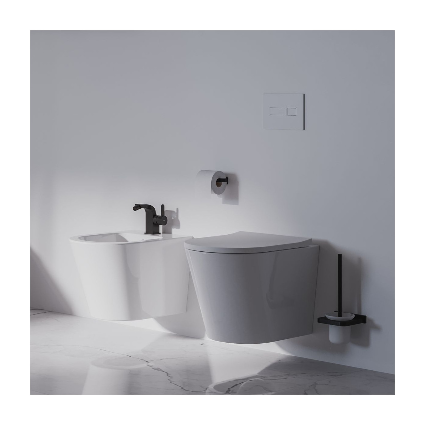 Bidet Wiszący Tampa 51x37 Biały TAMPABIBP Omnires