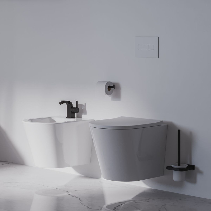 Bidet Wiszący Tampa 51x37 Biały TAMPABIBP Omnires