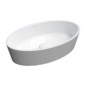 Umywalka Nablatowa Bari Biało-Szara 50x30 BARI500UNBSP Omnires