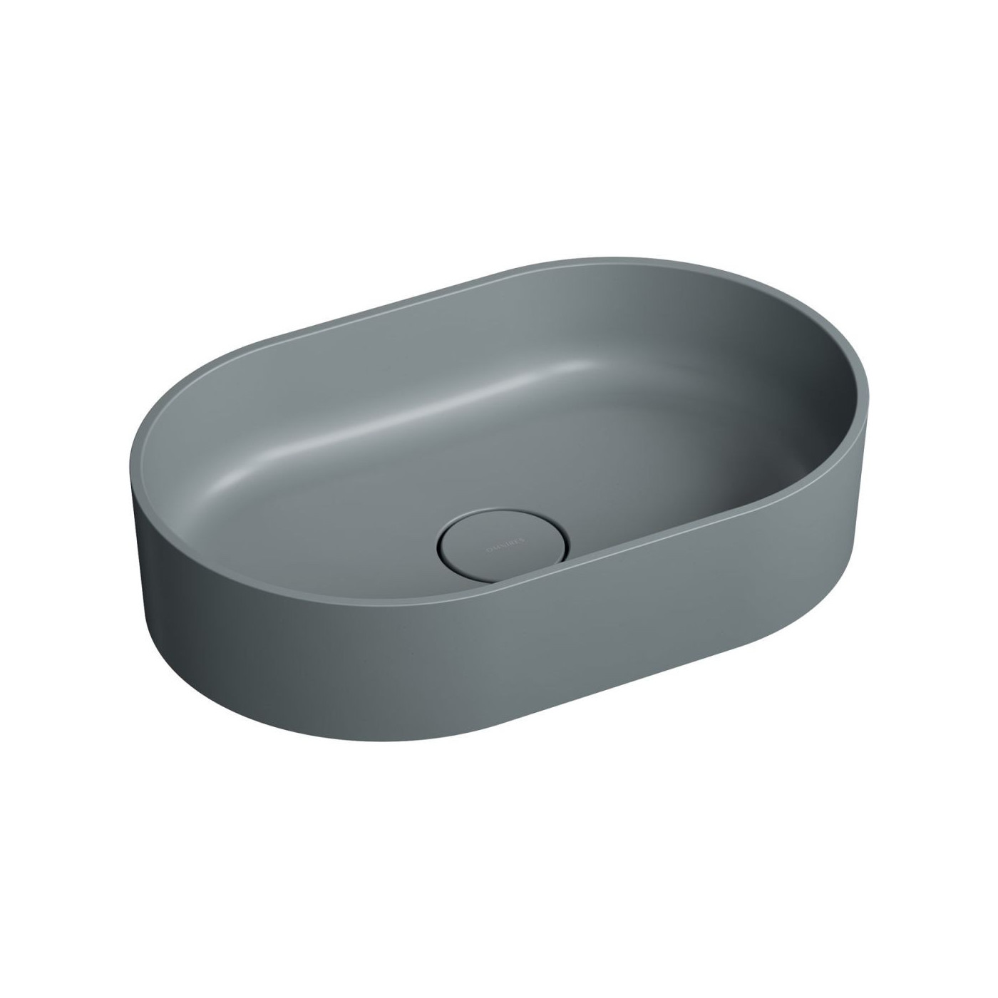 Umywalka Nablatowa Ovo Ash Grey Mat 55x36 OVOUNAG Omnires