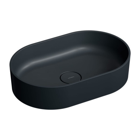 Umywalka Nablatowa Ovo Black Lava Mat 55x36 OVOUNBLV Omnires